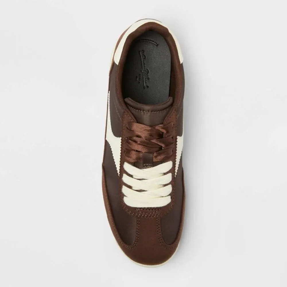 Women’s Skyler Jogger Sneakers with Memory Foam Insole – Brown 11